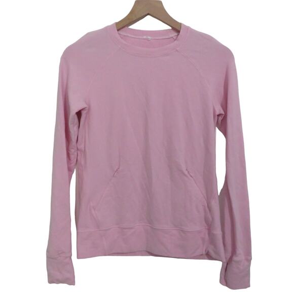 Ivivva Kids Sz 12/14 Pink Sweatshirt Front Pocket Thumbhole Stretchy Sweatshirt - Picture 1 of 6